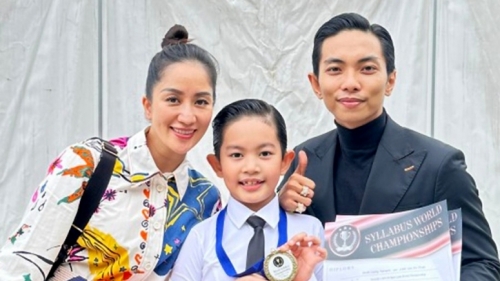 Con trai Khánh Thi - Phan Hiển lần đầu sang châu Âu thi khiêu vũ, "ẵm" ngay giải quán quân