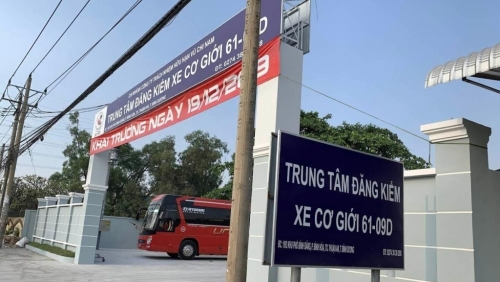 Phong tỏa, khám xét Trung tâm Đăng kiểm xe cơ giới 61-09D ở Bình Dương