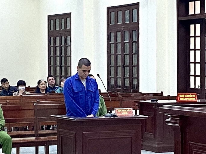 Bị cáo Bùi Đắc Thành tại phiên tòa