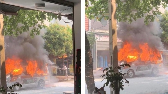 Bệnh nhân đi chữa trầm cảm bị bỏng nặng vì xe cứu thương bất ngờ bốc cháy