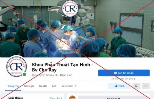 Cảnh báo trang Facebook giả mạo khoa Tạo hình thẩm mỹ của Bệnh viện Chợ Rẫy