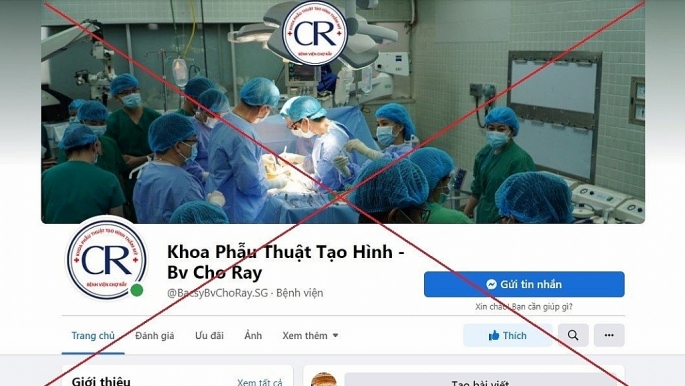 Cảnh báo trang Facebook giả mạo khoa Tạo hình thẩm mỹ của Bệnh viện Chợ Rẫy