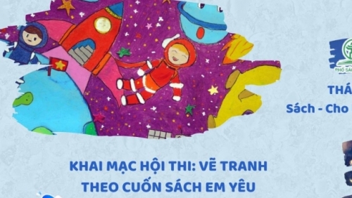 Phát động hội thi vẽ tranh với thông điệp “Sách - Cho bạn, cho tôi”