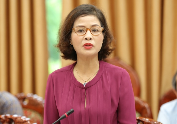 Bà Phạm Thị Hằng khi còn làm Giám đốc sở Giáo dục và đào tạo Thanh Hoá