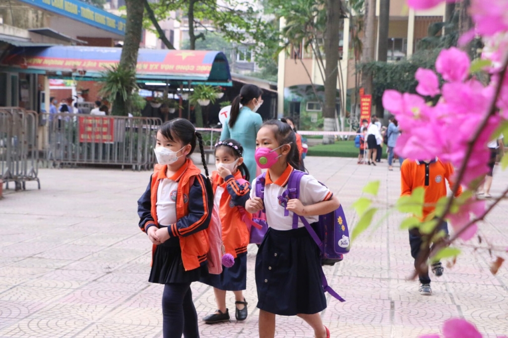 Trường học Hà Nội khuyến cáo học sinh thực hiện tốt công tác phòng dịch Covid-19