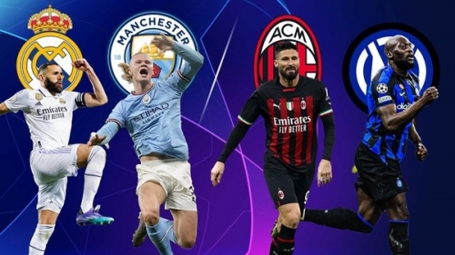 Xác định được 2 cặp trận bán kết Champions League