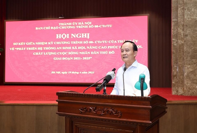 Phó Bí thư Thành ủy, Chủ tịch HĐND thành phố Hà Nội Nguyễn Ngọc Tuấn phát biểu chỉ đạo tại Hội nghị