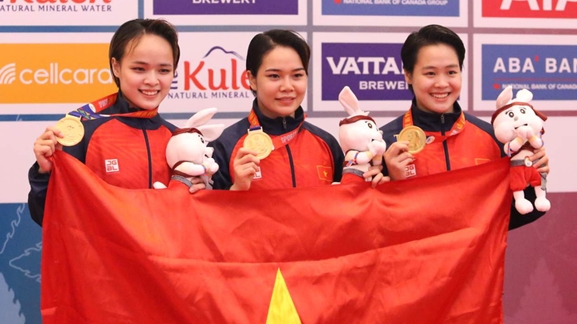Đoàn Thể thao Việt Nam "mở hàng" với 5 huy chương Vàng ở ngày khai màn SEA Games 32