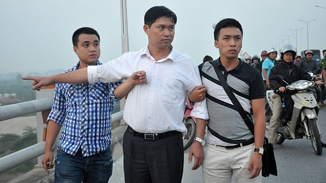Hình ảnh Nguyễn Mạnh Tường sau khi xảy ra vụ việc