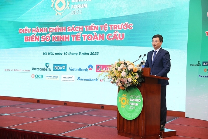 Phó thống đốc Ngân hàng Nhà nước Việt Nam, Phạm Thanh Hà phát biểu tại diễn đàn