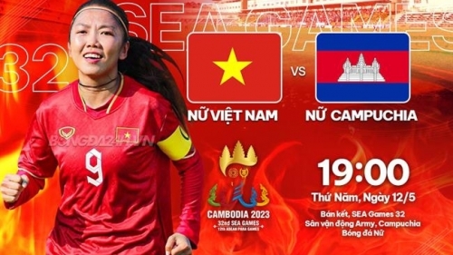 Link xem trực tiếp bán kết bóng đá nữ SEA Games 32 Việt Nam-Campuchia, 19h ngày 12/5