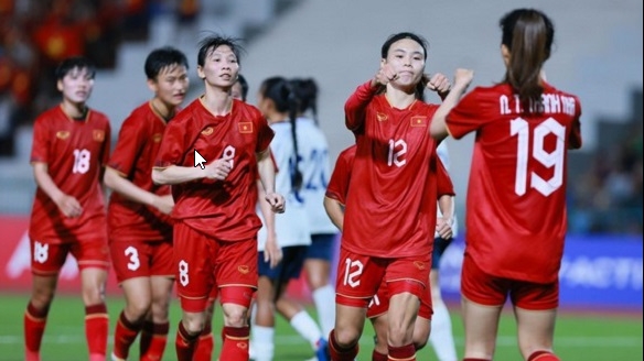 Thắng áp đảo chủ nhà, ĐT nữ Việt Nam vào chung kết SEA Games 32