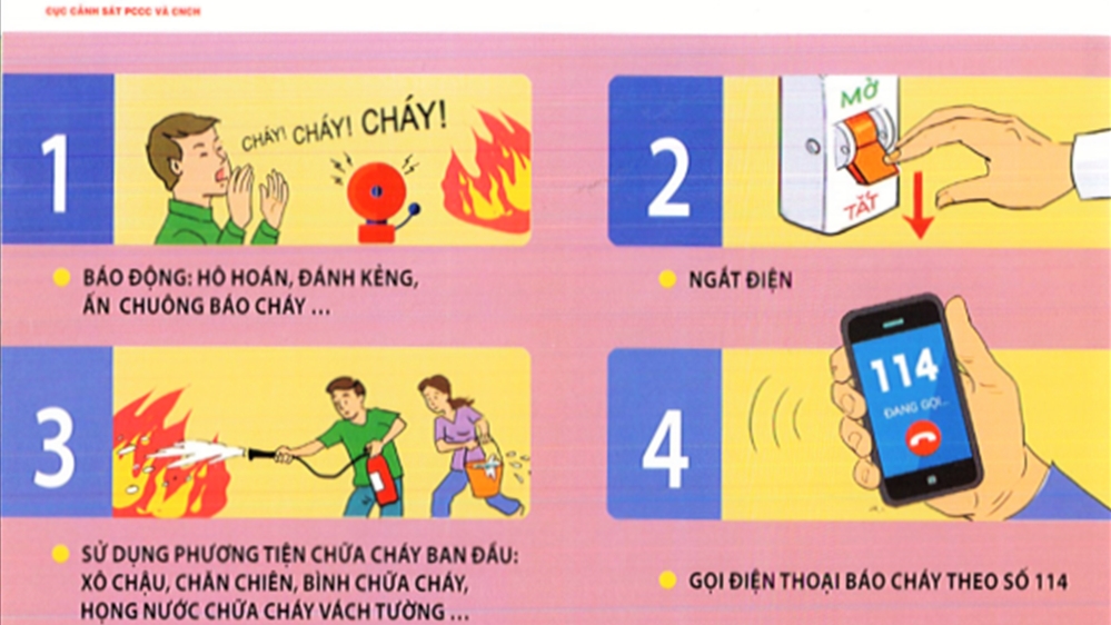 Bộ Công an khuyến cáo những kỹ năng cần thiết để xử lý khi có cháy