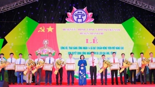 Huyện Thanh Trì: 100% xã đạt nông thôn mới nâng cao