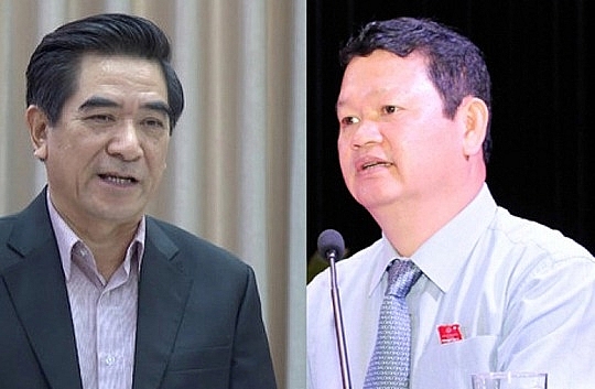 Ông Nguyễn Văn Vịnh (bên phải) và ông Doãn Văn Hưởng