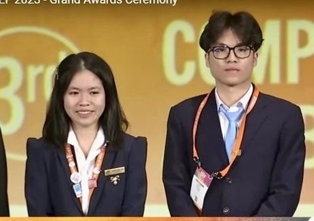 2 học sinh Việt Nam đạt giải Ba hội thi khoa học kỹ thuật quốc tế