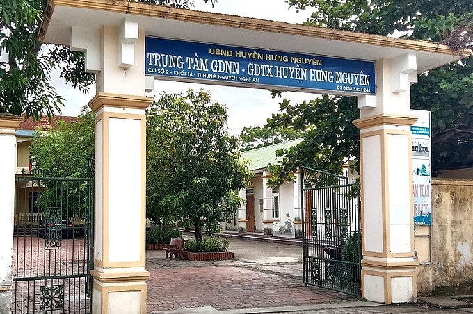 Trung tâm GDTX – nơi cô giáo Dung từng là Hiệu trưởng 