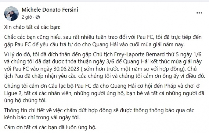 Vỡ mộng tại Pháp, Quang Hải đạt thỏa thuận rời Pau FC?