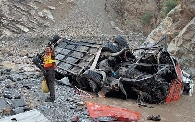 Hiện trường một vụ tai nạn ở Pakistan