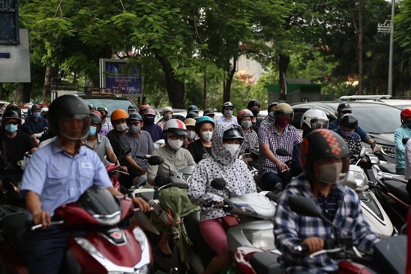  Hà Nội lên phương án cấm xe máy ở các quận.