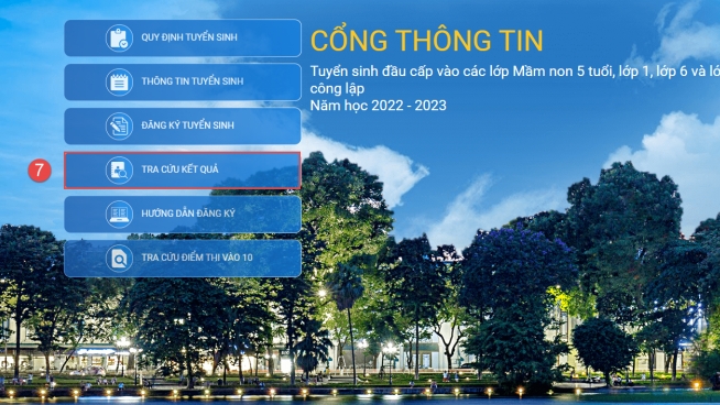 Cách thức đăng ký tuyển sinh trực tuyến các lớp đầu cấp tại Hà Nội