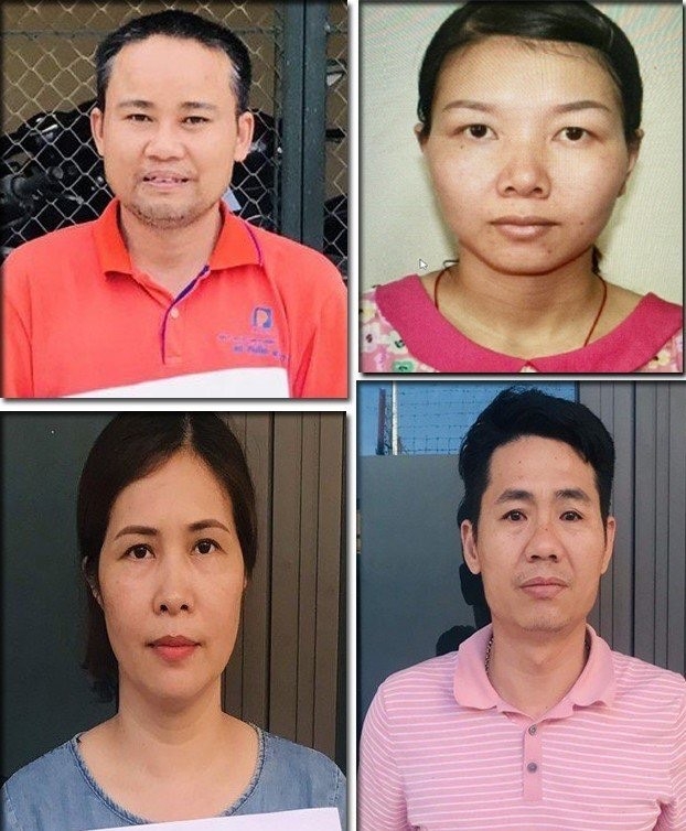Các đối tượng “cho vay lãi nặng trong giao dịch dân sự”  bị Công an huyện Triệu Sơn bắt giữ