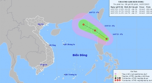 Diễn biến mới nhất về áp thấp nhiệt đới: Tiến sát Biển Đông, có khả năng mạnh thêm