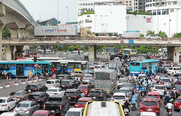 Hà Nội điều chỉnh tổ chức giao thông tại nút giao Mai Dịch. Ảnh: Báo Giao thông