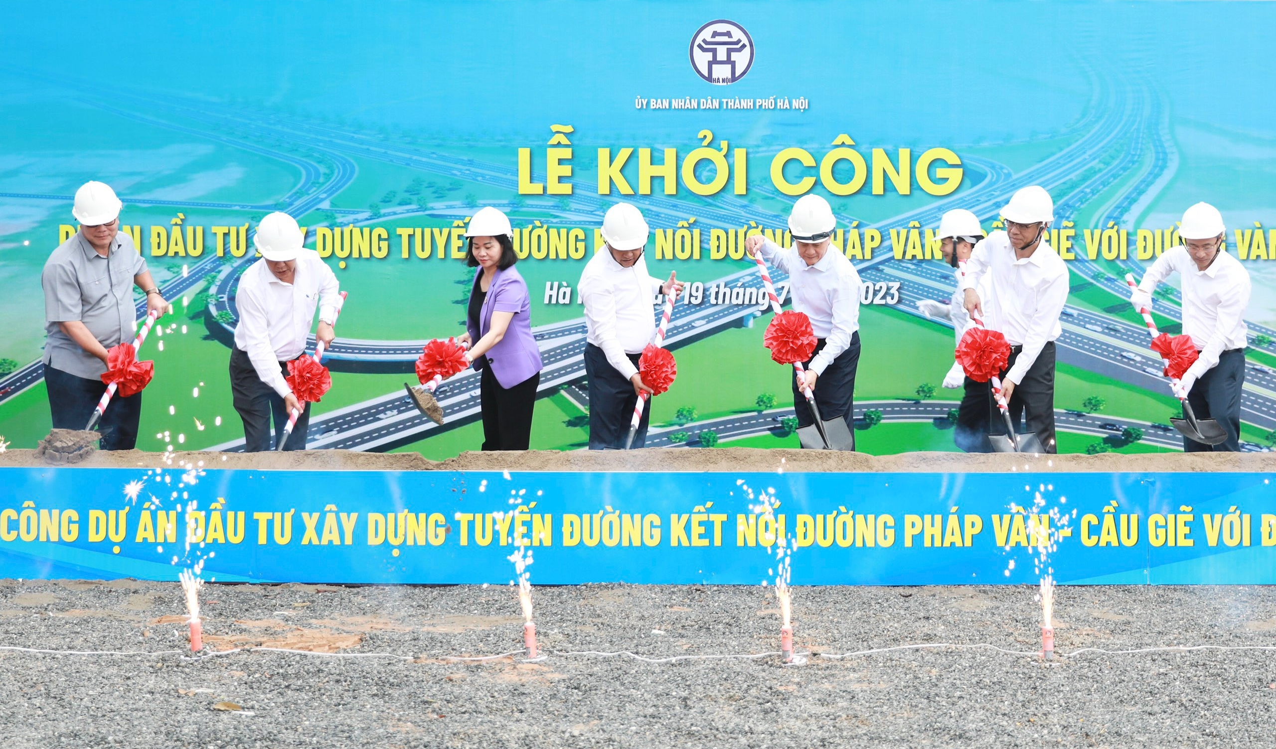 Hà Nội: Khởi công tuyến đường nối cao tốc Pháp Vân - Cầu Giẽ với Vành đai 3