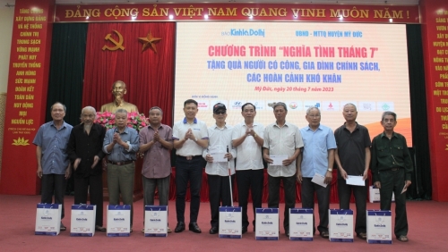 Hành trình “Nghĩa tình tháng 7” trao quà tri ân tại các huyện Phú Xuyên, Mỹ Đức, Thường Tín