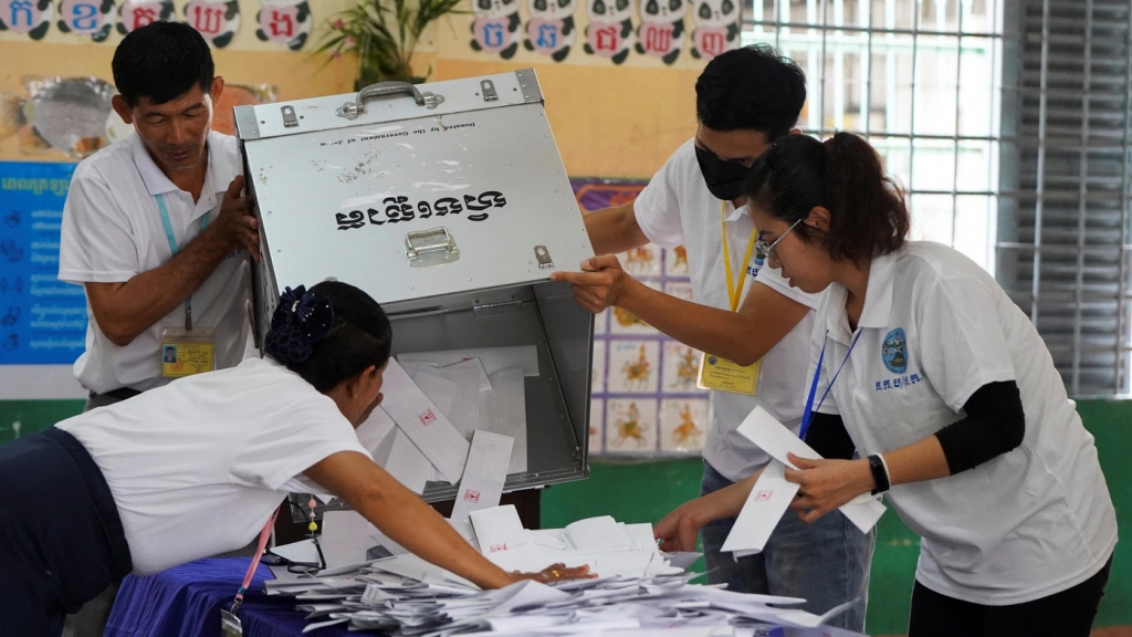 Ghi nhận tỷ lệ cử tri đi bỏ phiếu cao nhất từ năm 2018 tại Campuchia
