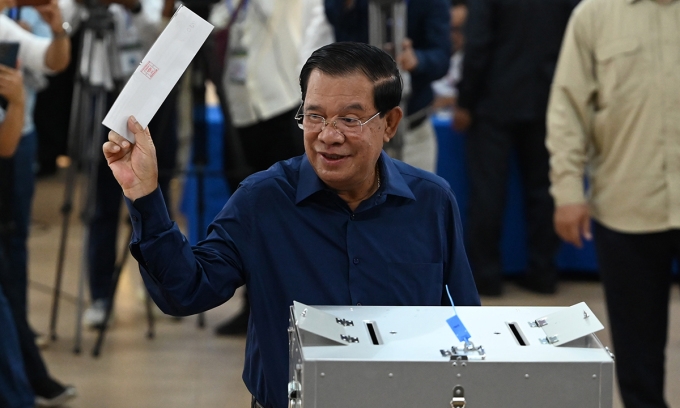 Ghi nhận tỷ lệ cử tri đi bỏ phiếu cao nhất từ năm 2018 tại Campuchia