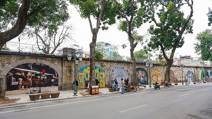 Dự án nghệ thuật công cộng Phùng Hưng ra mắt vào dịp đầu Xuân 2018.  Ảnh: Thanh Tuấn