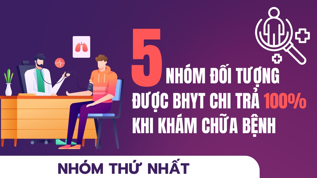 5 nhóm đối tượng được BHYT chi trả 100% khi khám chữa bệnh