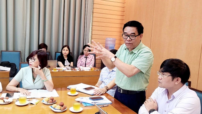 Ông Đỗ Đình Hồng, GĐ Sở Văn hoá và Thể thao Hà Nội phát biểu góp ý vào dự thảo Luật Thủ đô (sửa đổi)