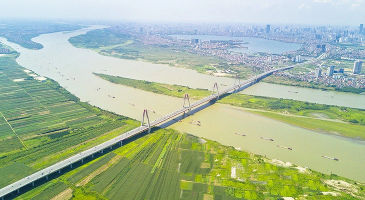 TP phía Bắc sông Hồng được Hà Nội đưa vào quy hoạch. Ảnh: Việt An