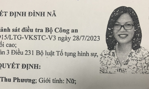 Quyết định đình nã đối với trưởng bộ phận tài chính Công ty AIC