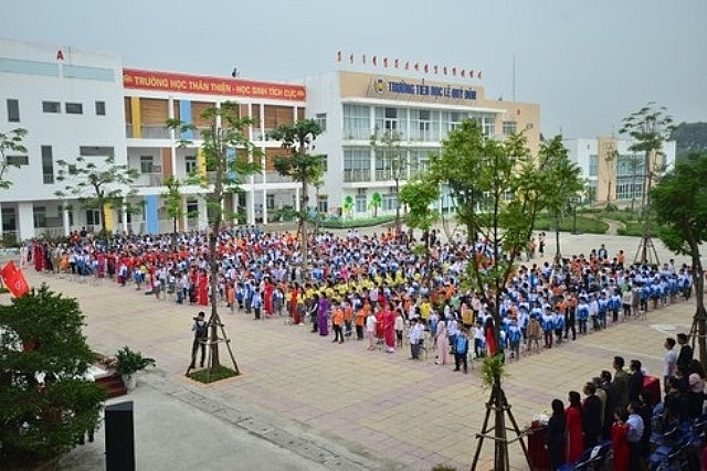 Trường Tiểu học Lê Quý Đôn, Hà Đông được đầu tư xây dựng khang trang, hiện đại. Ảnh: Khánh Huy