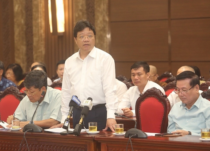 Trưởng Ban Tổ chức Ủy ban MTTQ Việt Nam TP Hà Nội Nguyễn Thanh Hải nêu vấn đề
