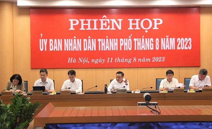 Tập thể UBND thành phố Hà Nội xem xét một số nội dung thuộc thẩm quyền