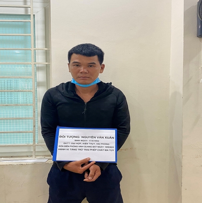 Nguyễn Văn Xuân tại cơ quan điều tra. Ảnh: VKSND TP Hải Phòng