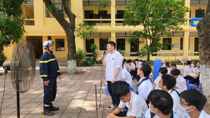 Tuyên truyền cho học sinh về công tác phòng cháy chữa cháy