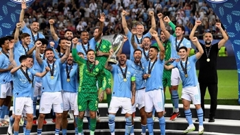 Man City lần đầu đăng quang Siêu cúp châu Âu