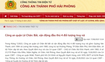 Hải Phòng: Bắt, vận động đầu thú 4 đối tượng truy nã