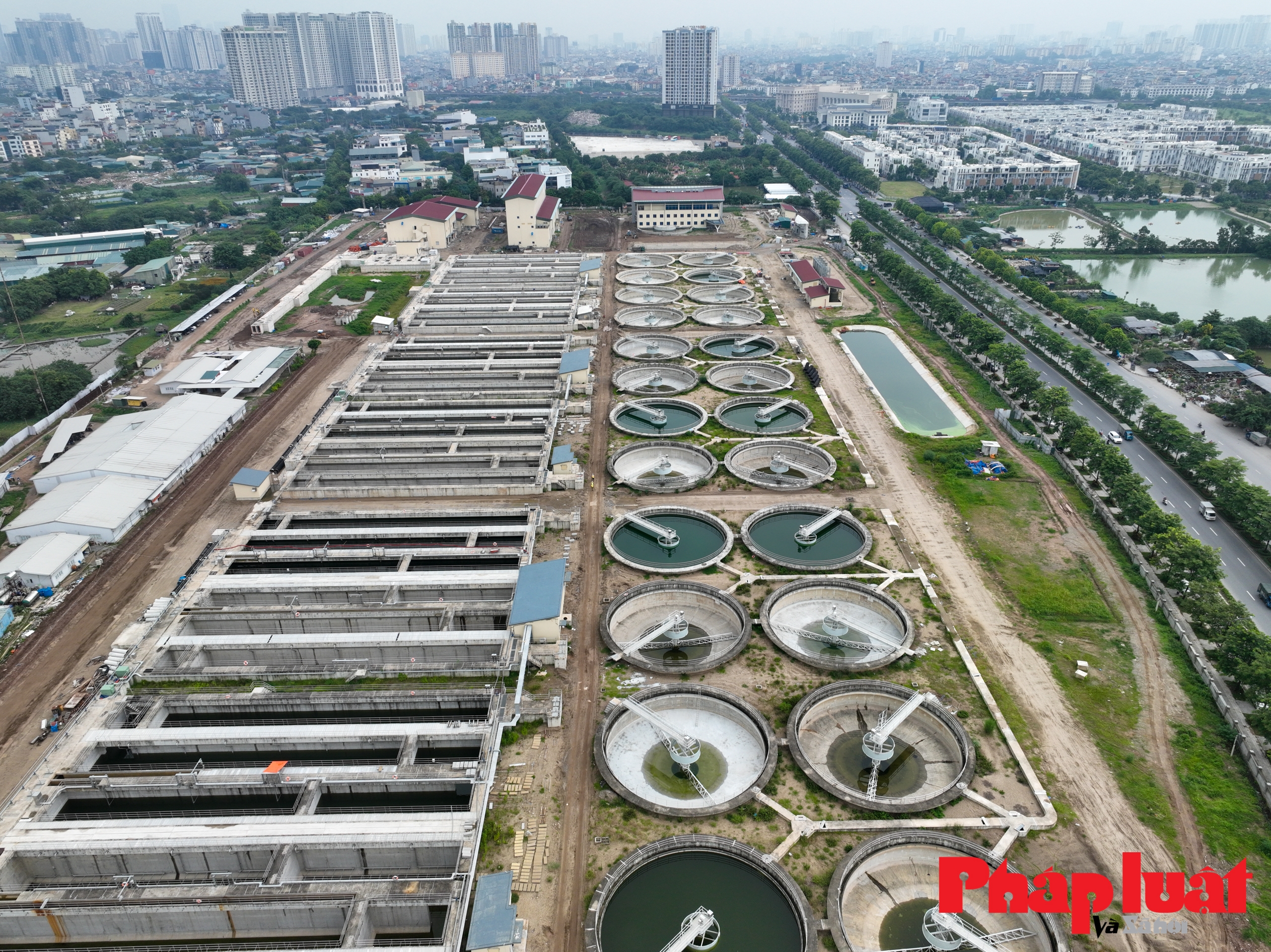 Toàn cảnh nhà máy xử lý nước thải Yên Xá sau 7 năm thi công