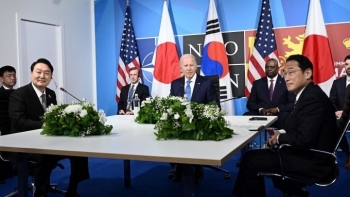 Hội nghị thượng đỉnh ba bên Mỹ - Nhật - Hàn chính thức khai mạc