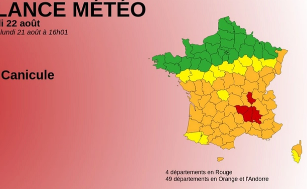 Pháp phát cảnh báo đỏ về nắng nóng lần đầu tiên trong năm 2023