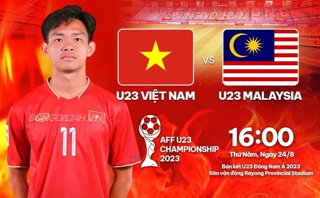 Link xem trực tiếp U23 Việt Nam vs U23 Malaysia, 16h hôm nay 24/8/2023 Link xem trực tiếp U23 Việt Nam vs U23 Malaysia, 16h hôm nay 24/8/2023