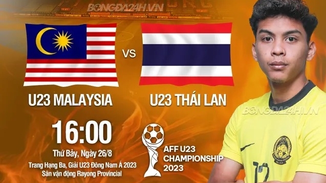 Link xem trực tiếp U23 Thái Lan vs U23 Malaysia, 16h hôm nay 26/8/2023