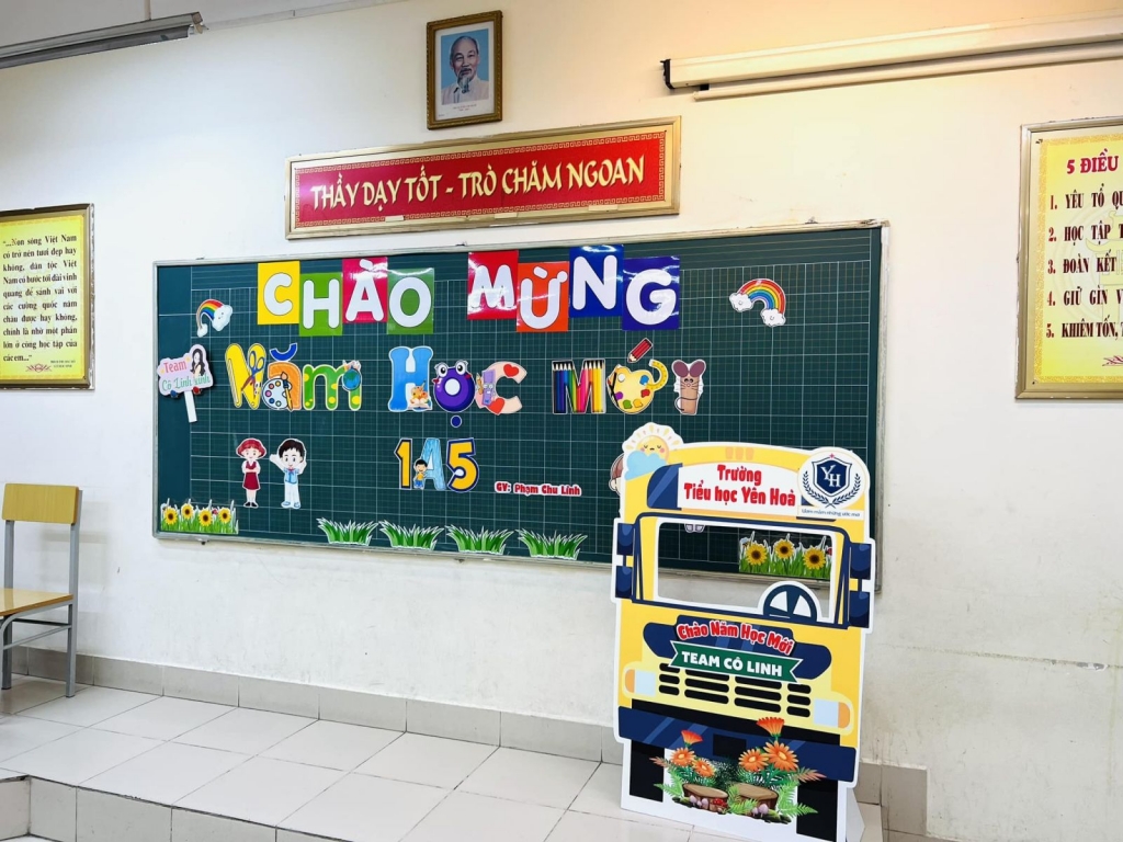 Trường tiểu học Yên Hoà: Mỗi ngày đến lớp là một ngày vui!